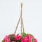 Nearly Natural; 28" UV Resistant Artificial Geranium in Hanging Basket; Category:Spring Floral Arrangements; Image:7